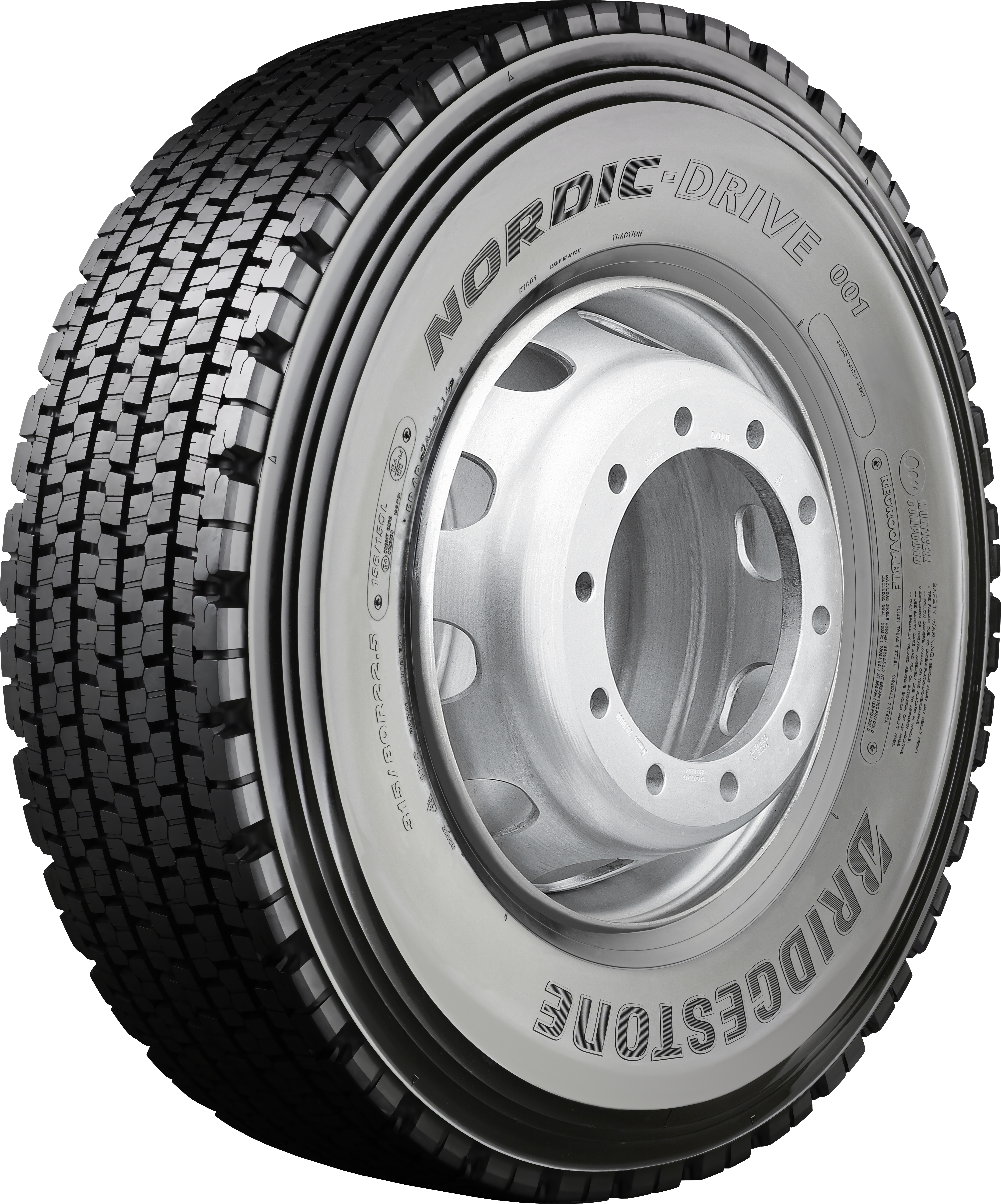 Bridgestone NORDIC-DRIVE 001 315/80R22,5 156/150 L M+S 3PMSF Ламельные шины